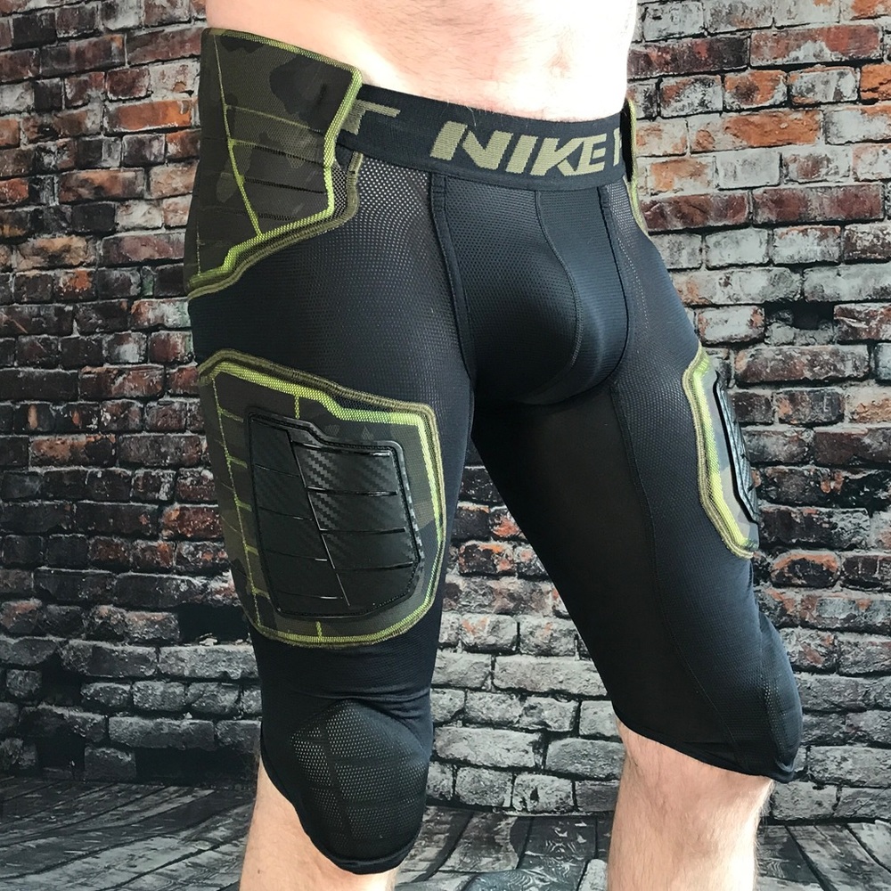 Nike Pro Combat Black Camo Padded Football Shorts